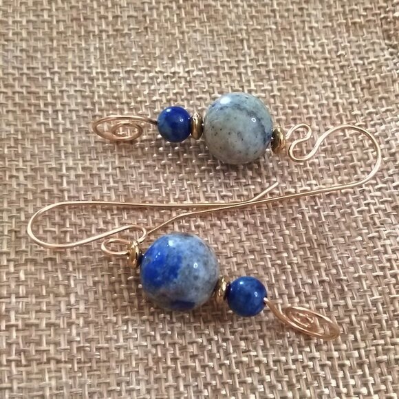 #LapisLazuliLove ~ Instagram Ready! Uniquely Handmade and One-of-a-kind Earrings - Picture 2 of 11
